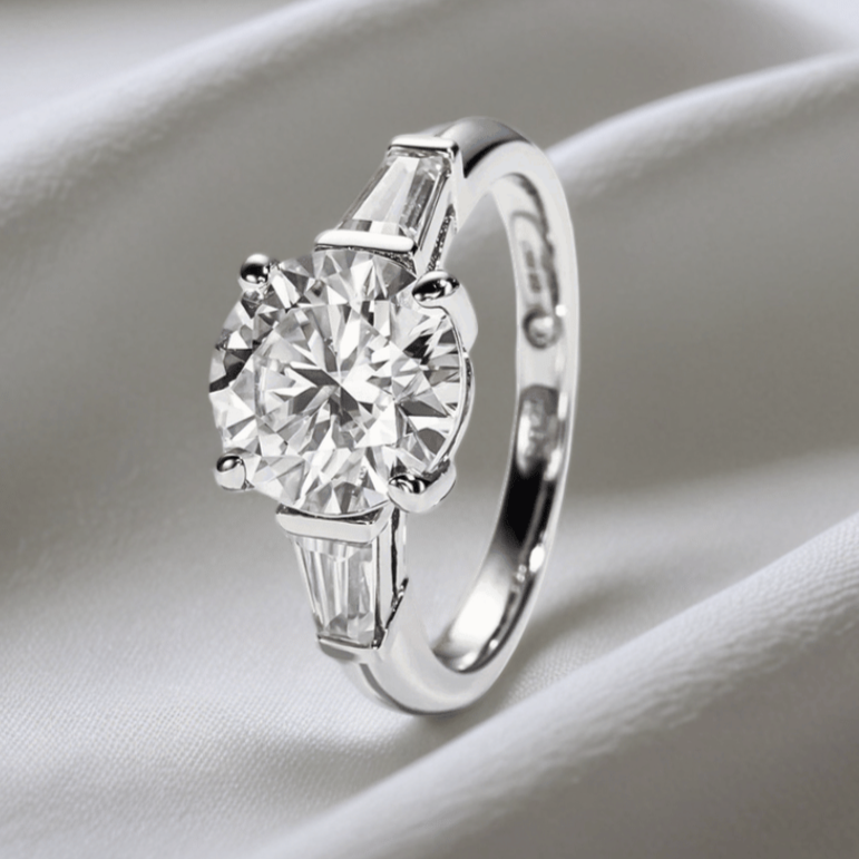 Round 3.6 Total Carat - Trilogy Ring