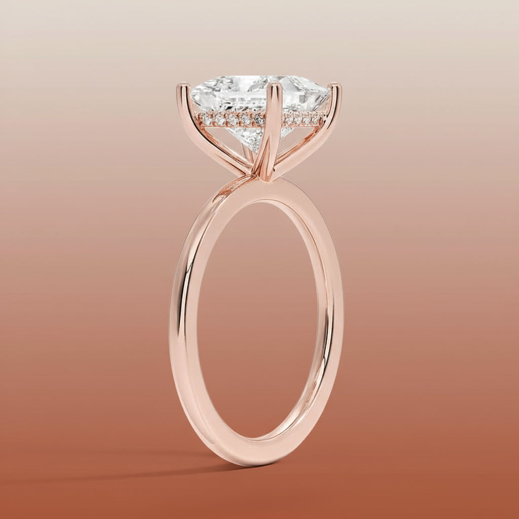Venere - Princess Cut Moissanite Engagement Ring