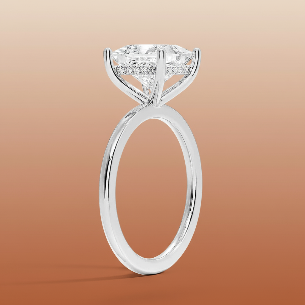 Venere - Princess Cut Moissanite Engagement Ring