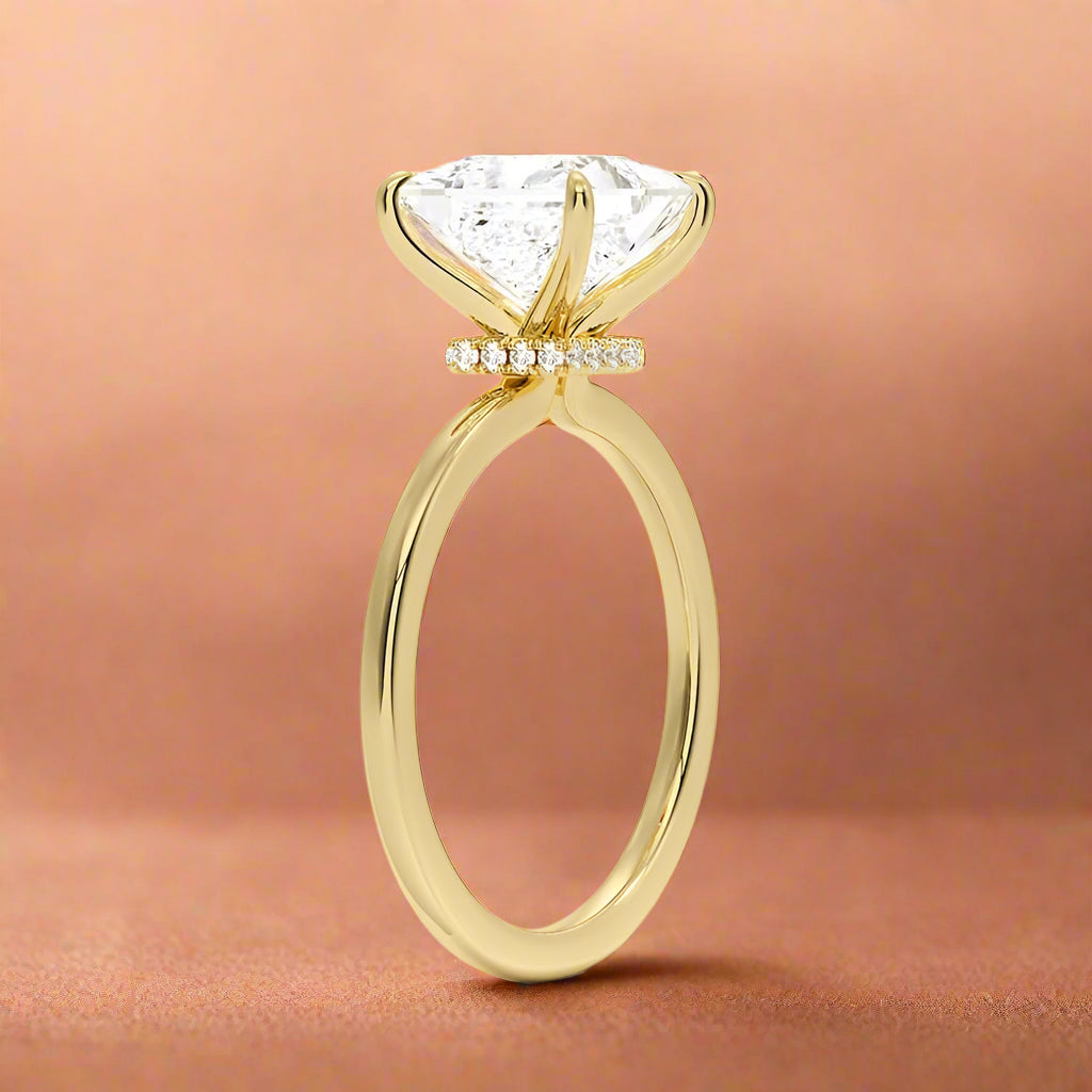 Amanti - Princess Cut Moissanite Engagement Ring