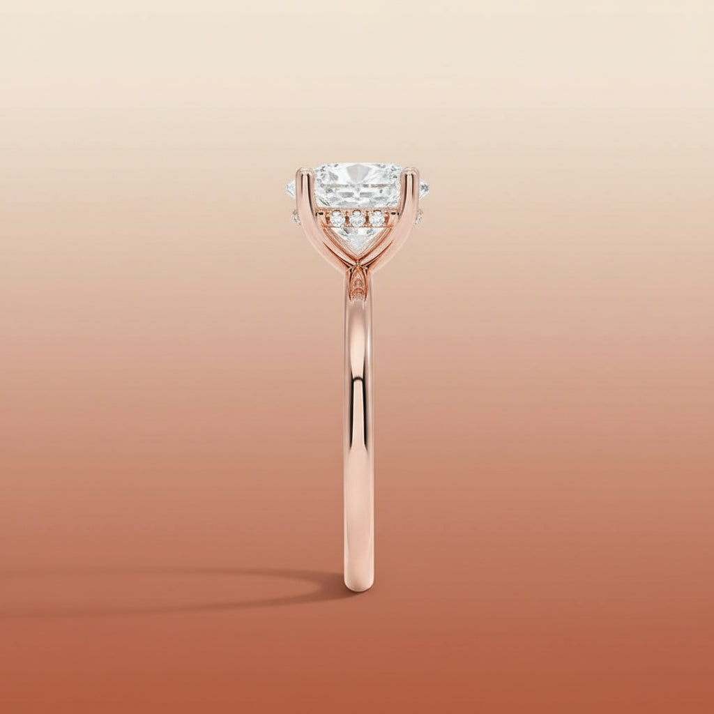 Venere - Cushion Cut Moissanite Engagement Ring