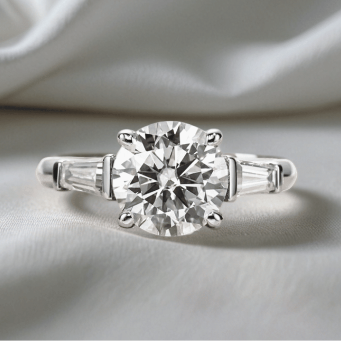 Round 3.6 Total Carat - Trilogy Ring