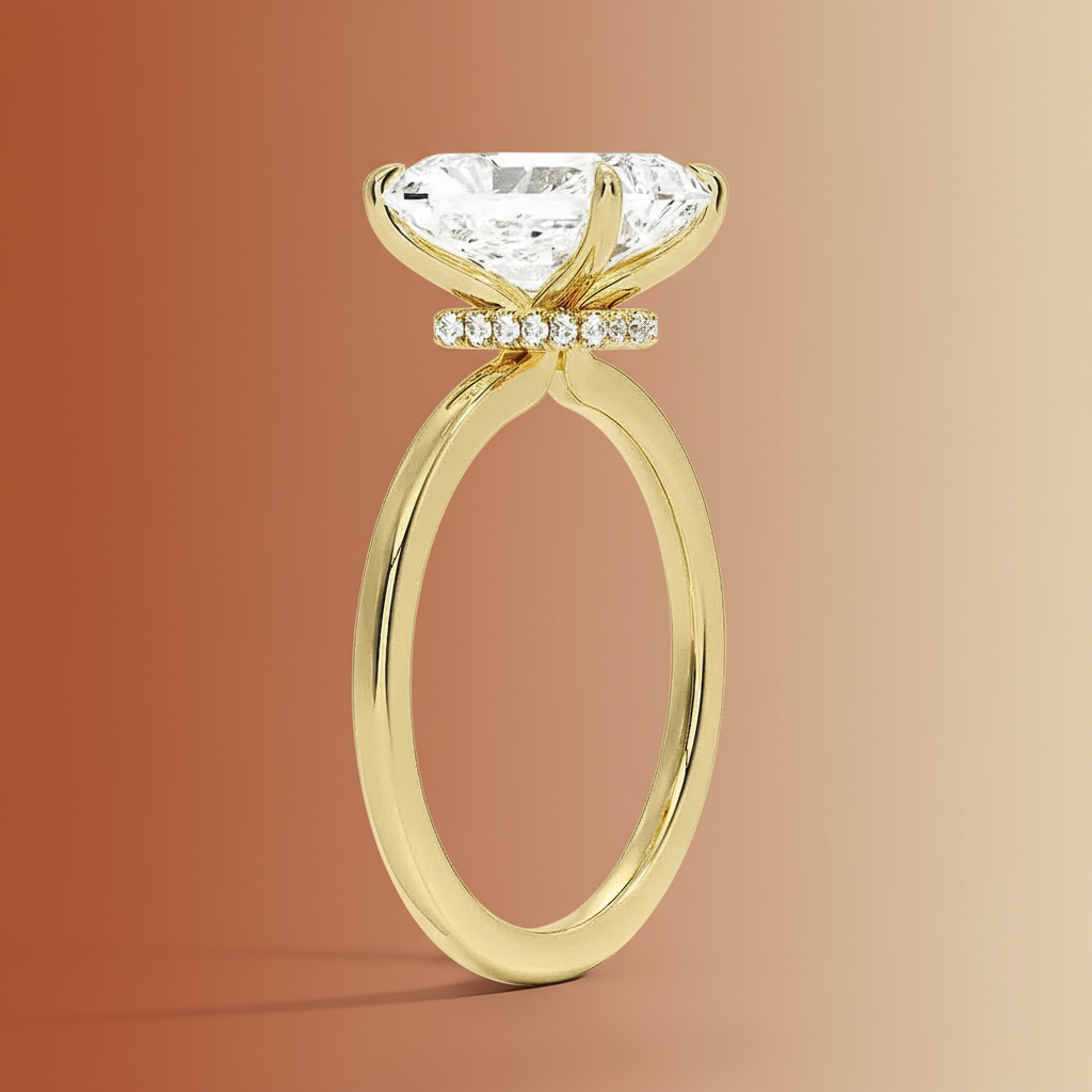 Amanti - Radiant Cut Moissanite Engagement Ring