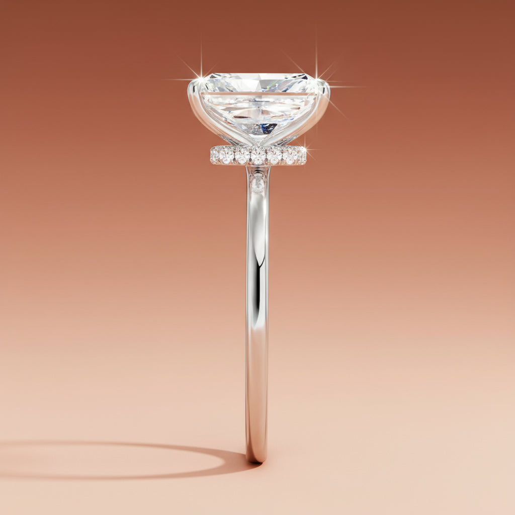 Amanti - Radiant Cut Moissanite Engagement Ring