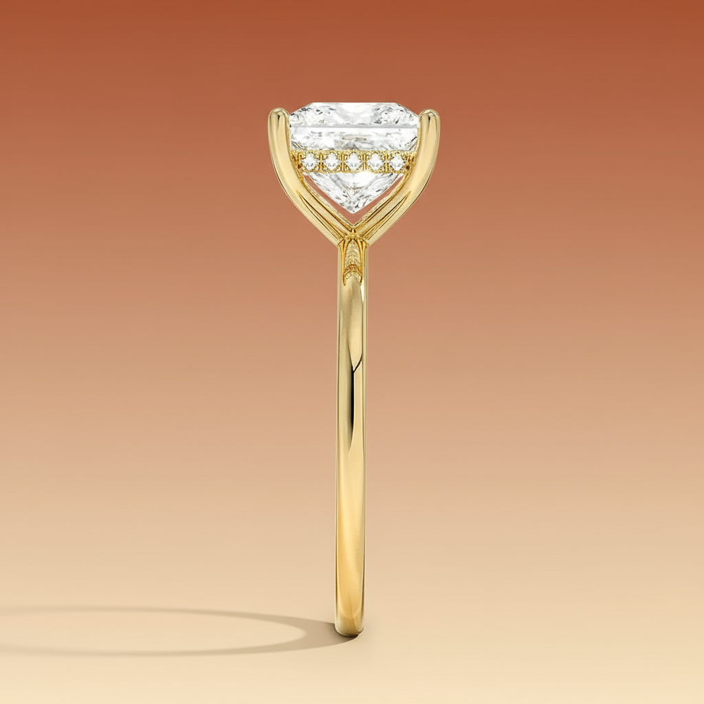 Venere - Princess Cut Moissanite Engagement Ring