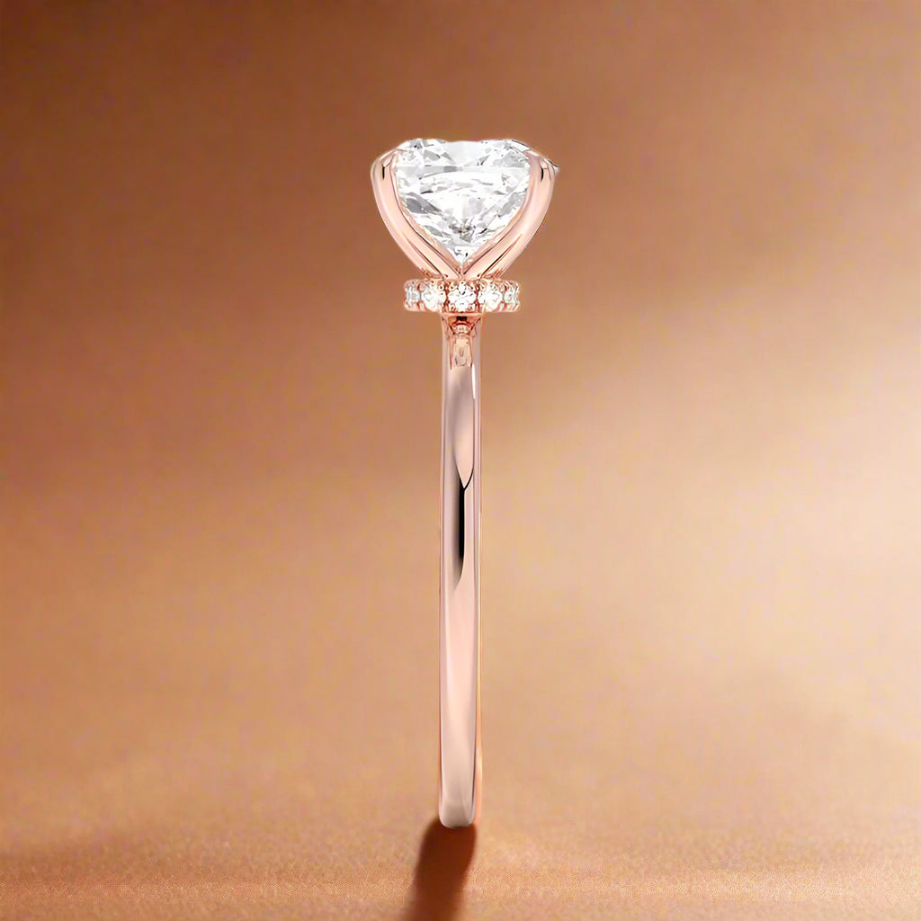 Amanti - Cushion Cut Moissanite Engagement Ring