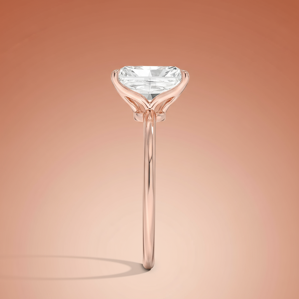 La Terra - Radiant Cut Moissanite Engagement Ring