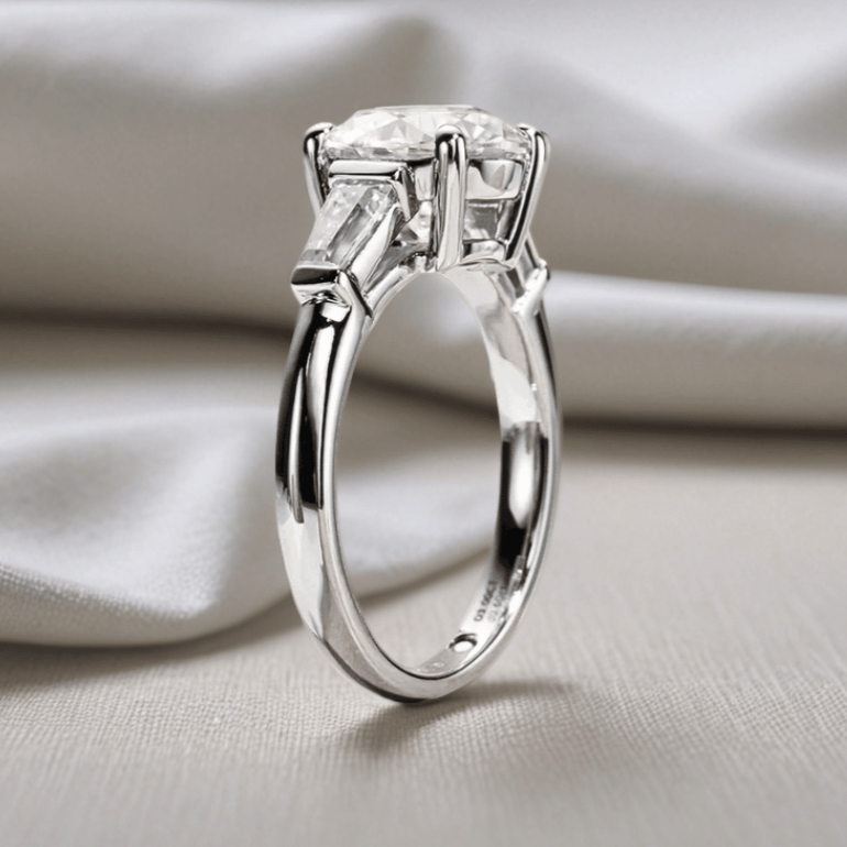 Round 3.6 Total Carat - Trilogy Ring