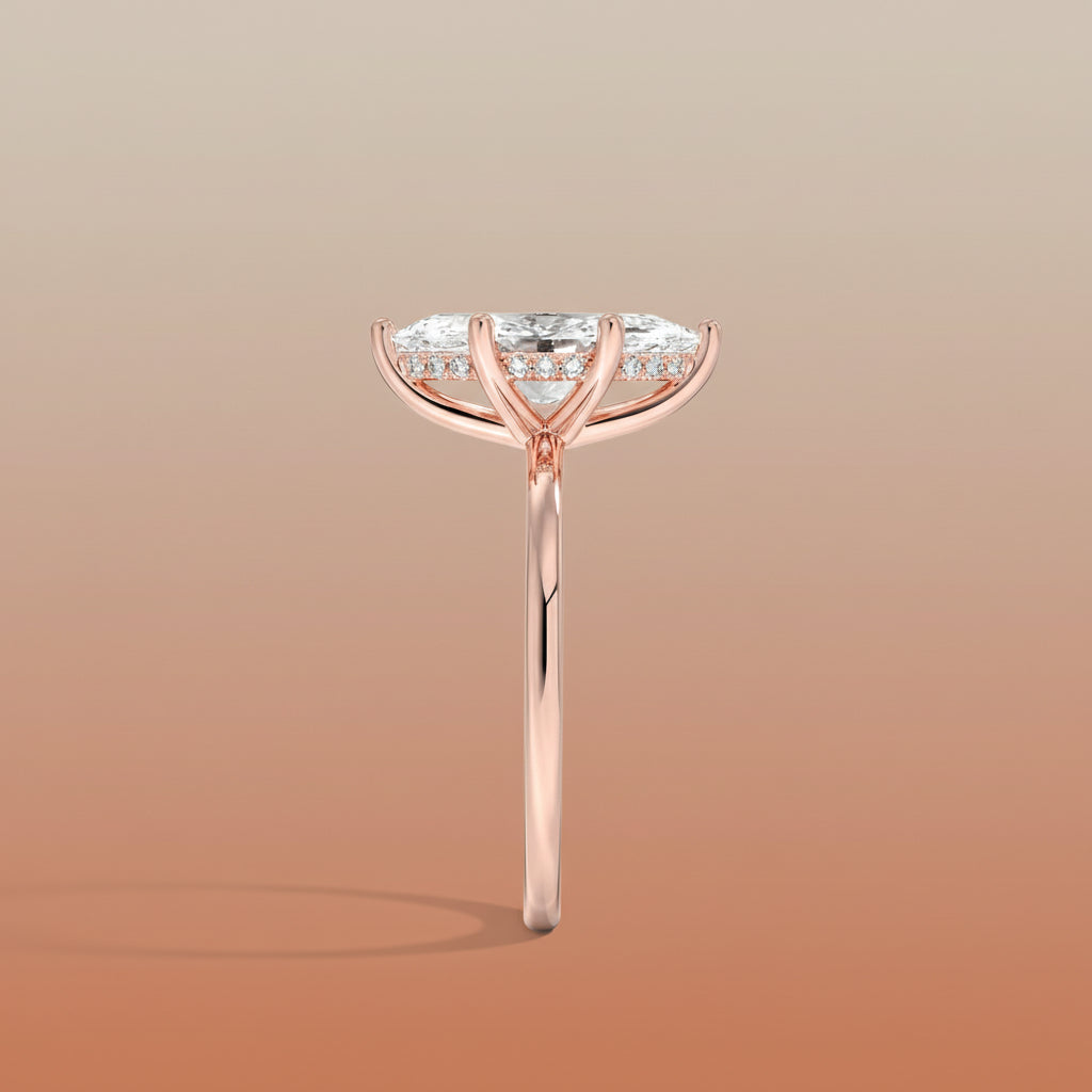 Venere - Marquise Cut Moissanite Engagement Ring