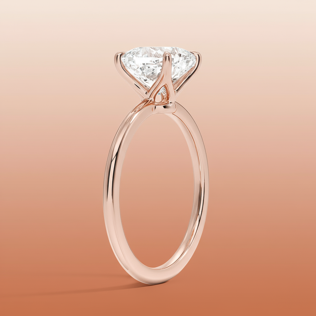 La Terra - Cushion Cut Moissanite Engagement Ring