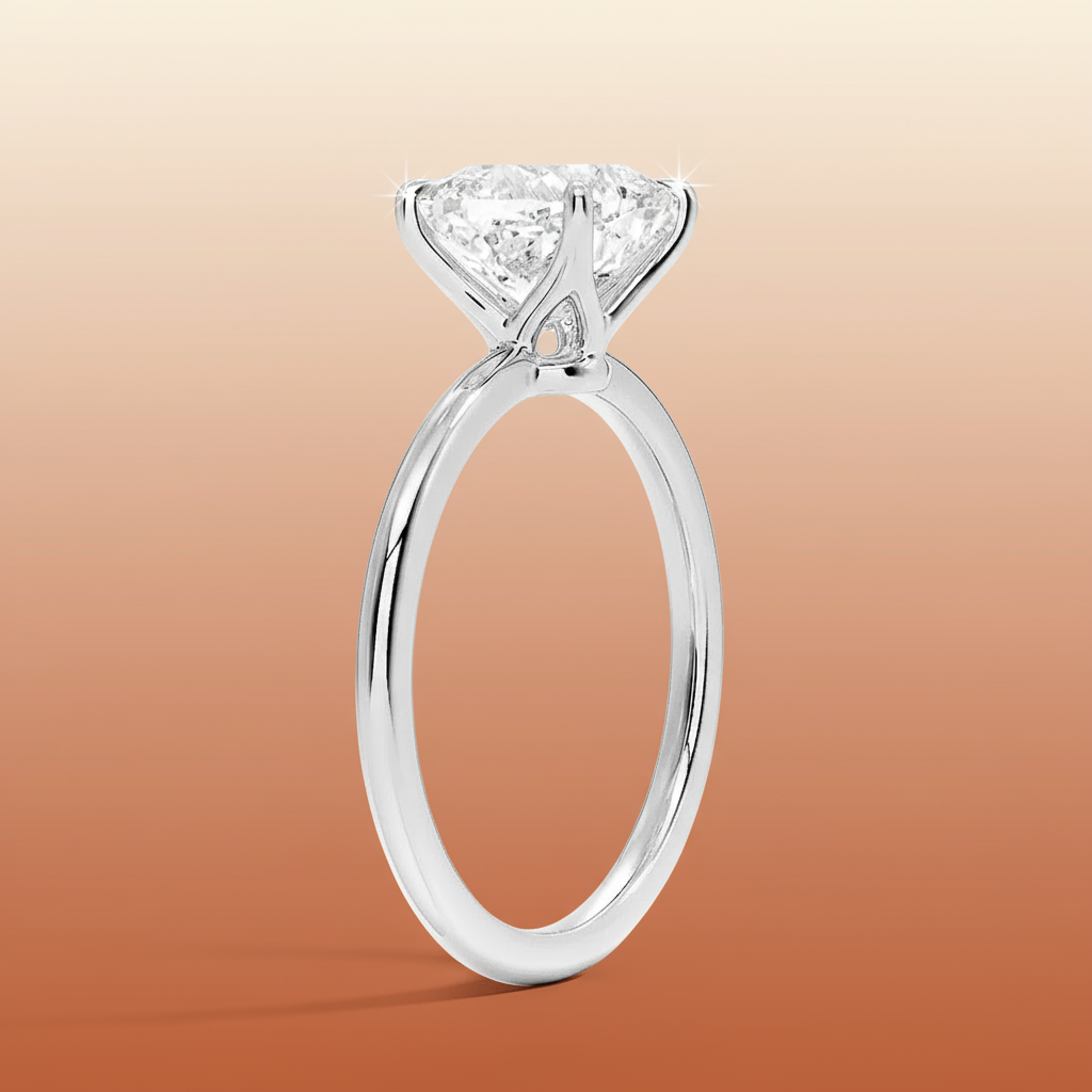 La Terra - Cushion Cut Moissanite Engagement Ring
