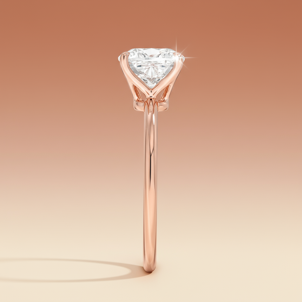 La Terra - Cushion Cut Moissanite Engagement Ring