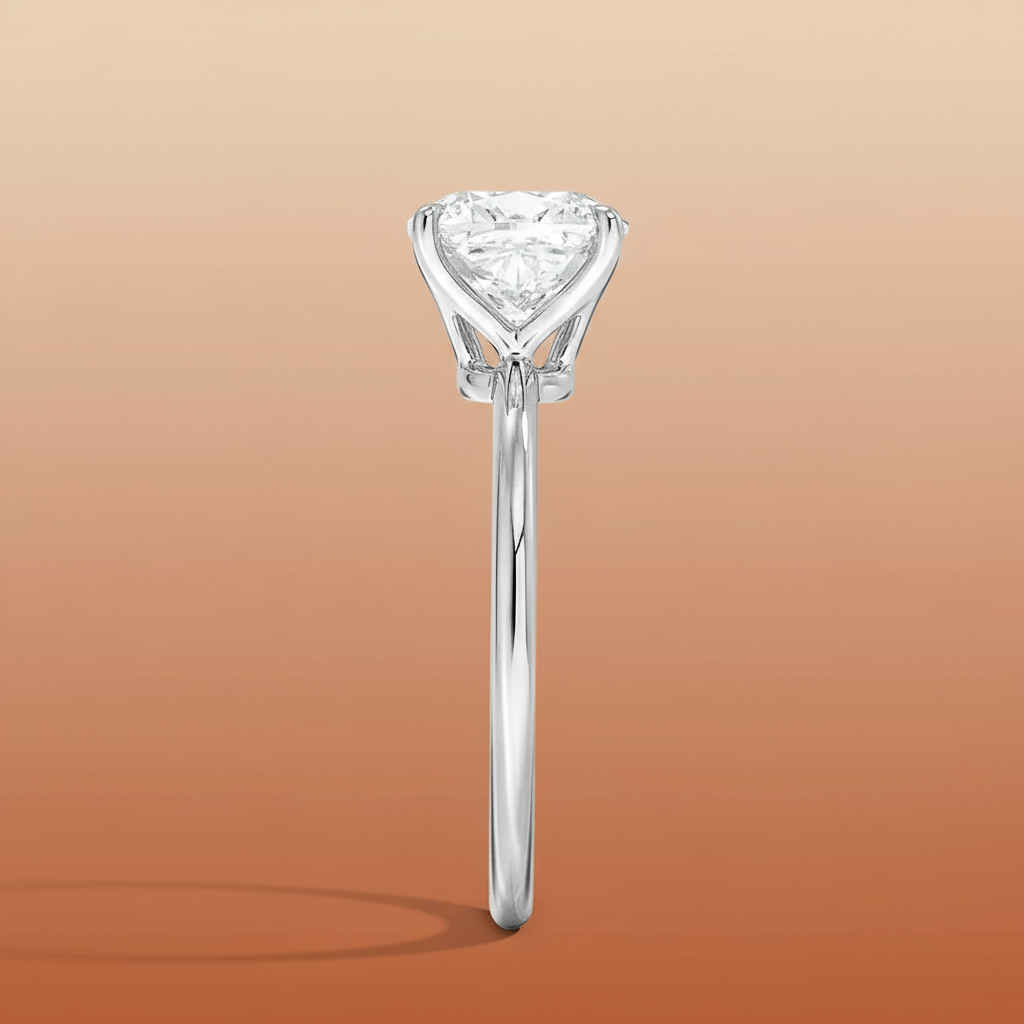 La Terra - Cushion Cut Moissanite Engagement Ring