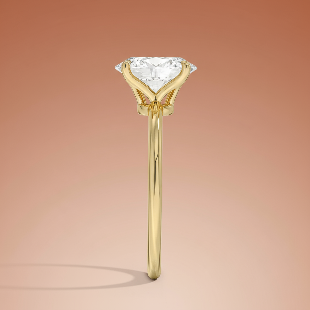 La Terra - Oval Cut Moissanite Engagement Ring