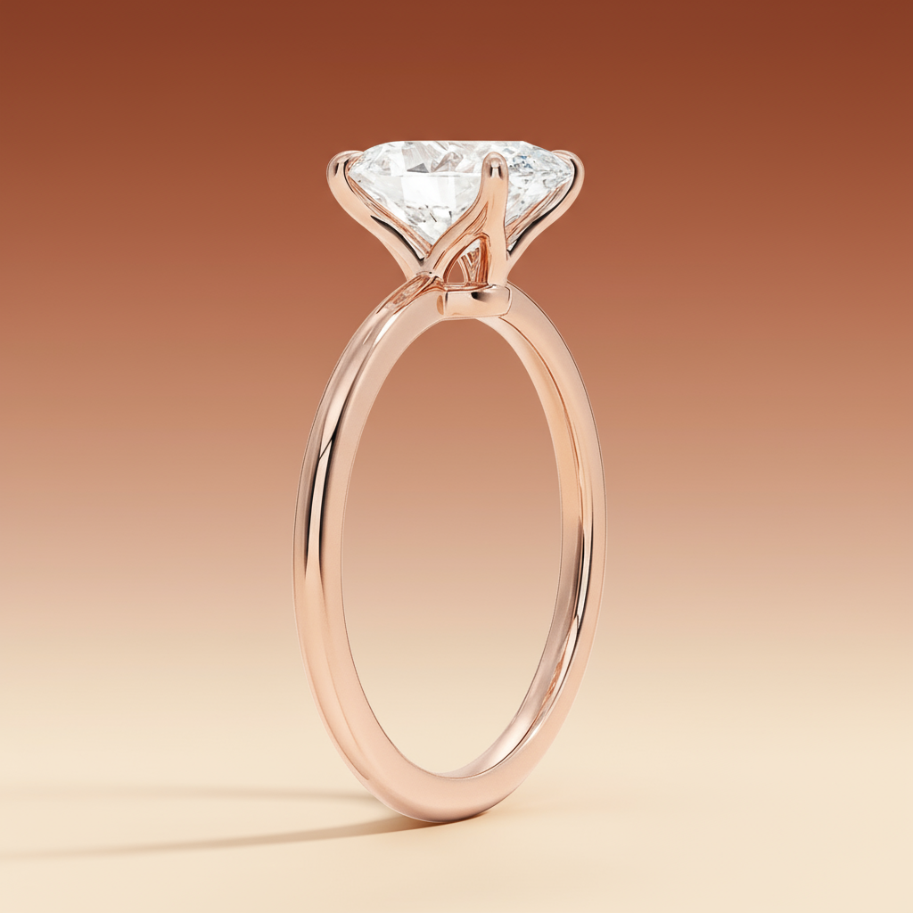 La Terra - Oval Cut Moissanite Engagement Ring