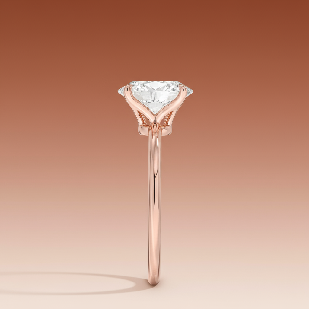 La Terra - Oval Cut Moissanite Engagement Ring