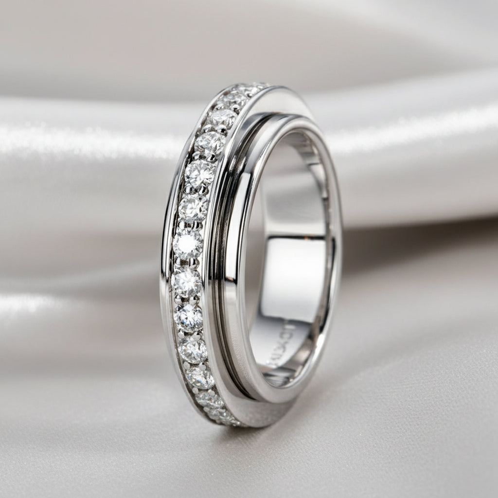 Novaspin™ – ASMR Fidget Spinner Wedding Band