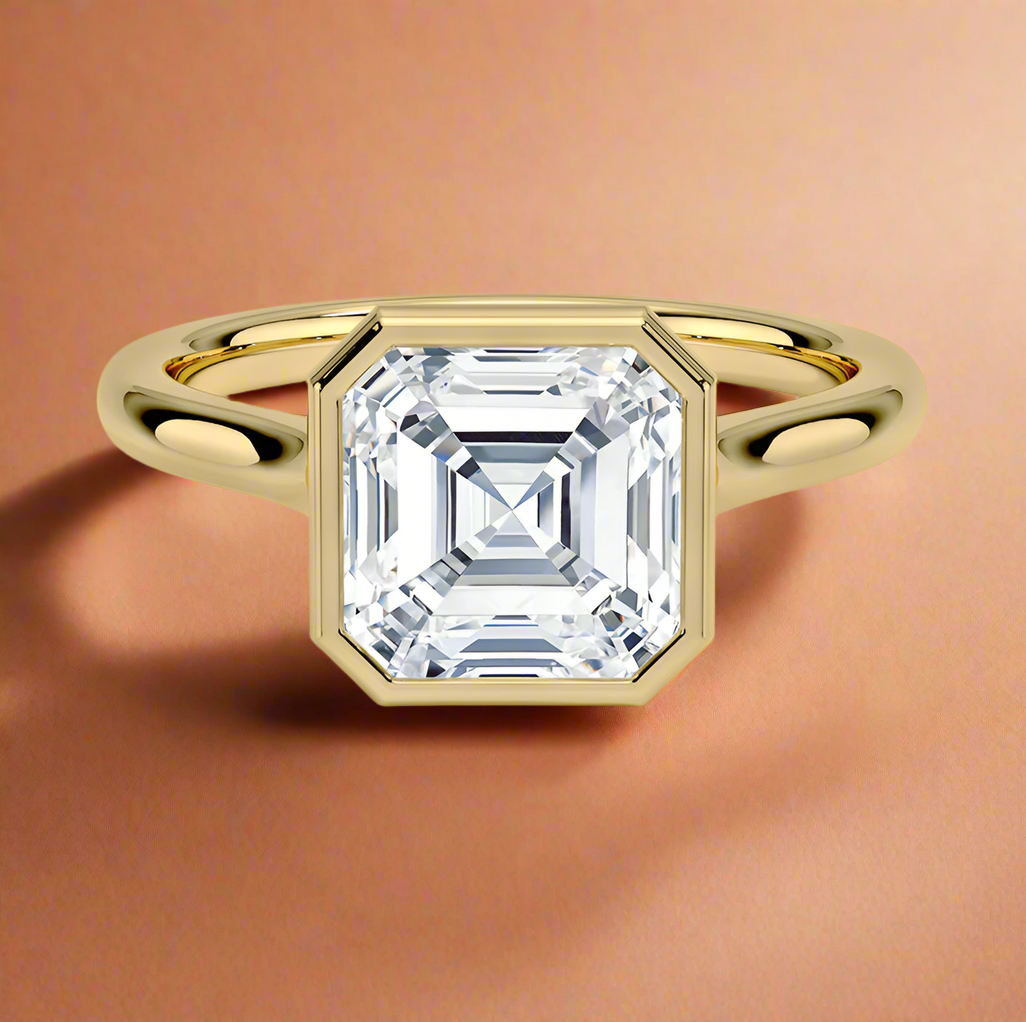 Abbraccio - Asscher Cut Engagement Ring