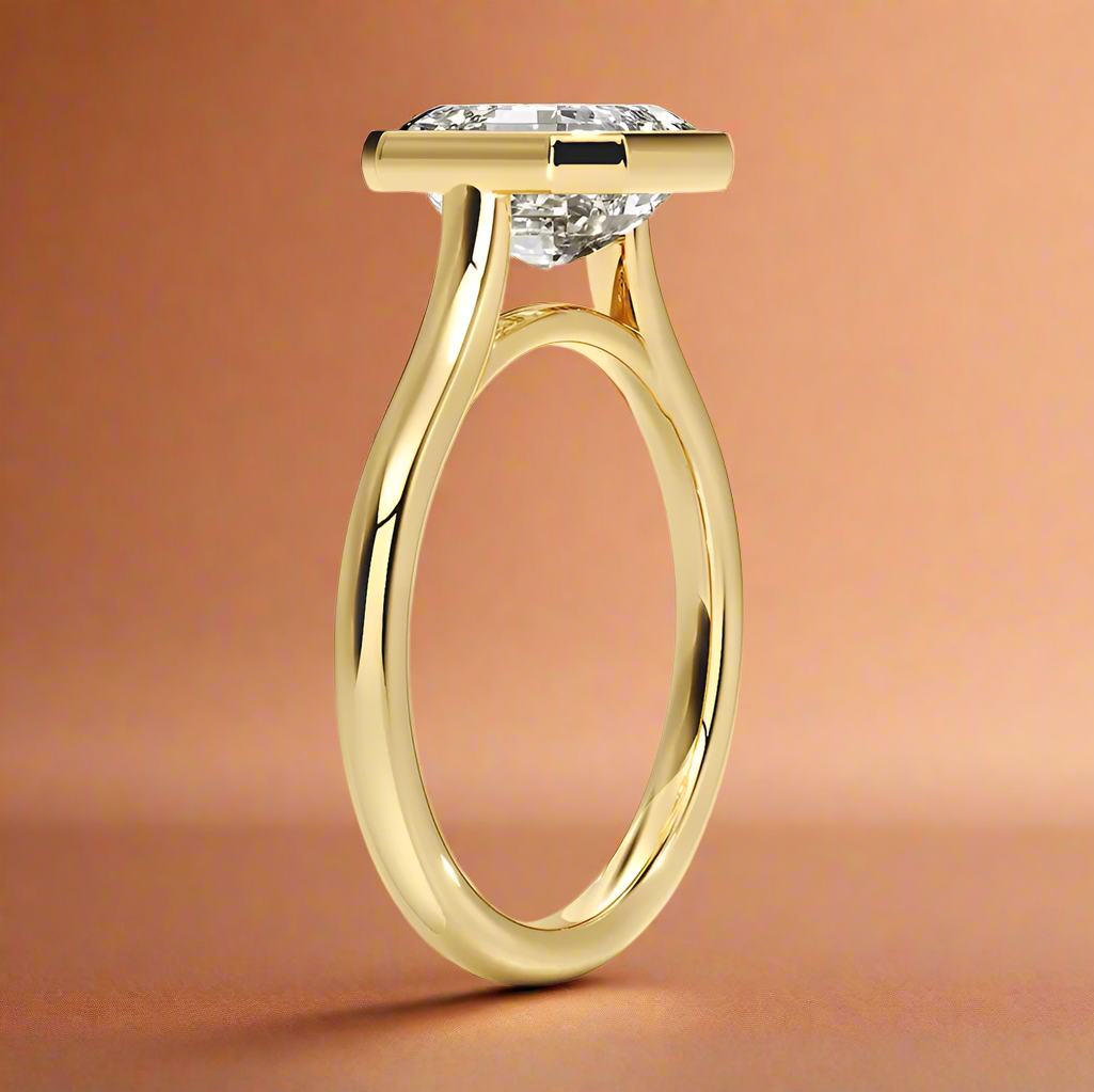 Abbraccio - Asscher Cut Engagement Ring
