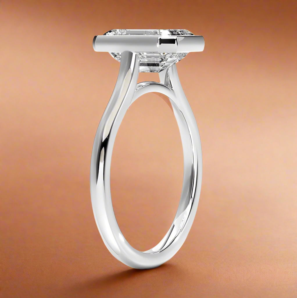 Abbraccio - Emerald Cut Engagement Ring