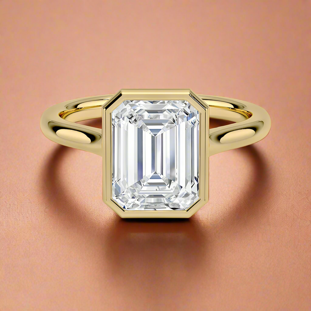 Abbraccio - Emerald Cut Engagement Ring