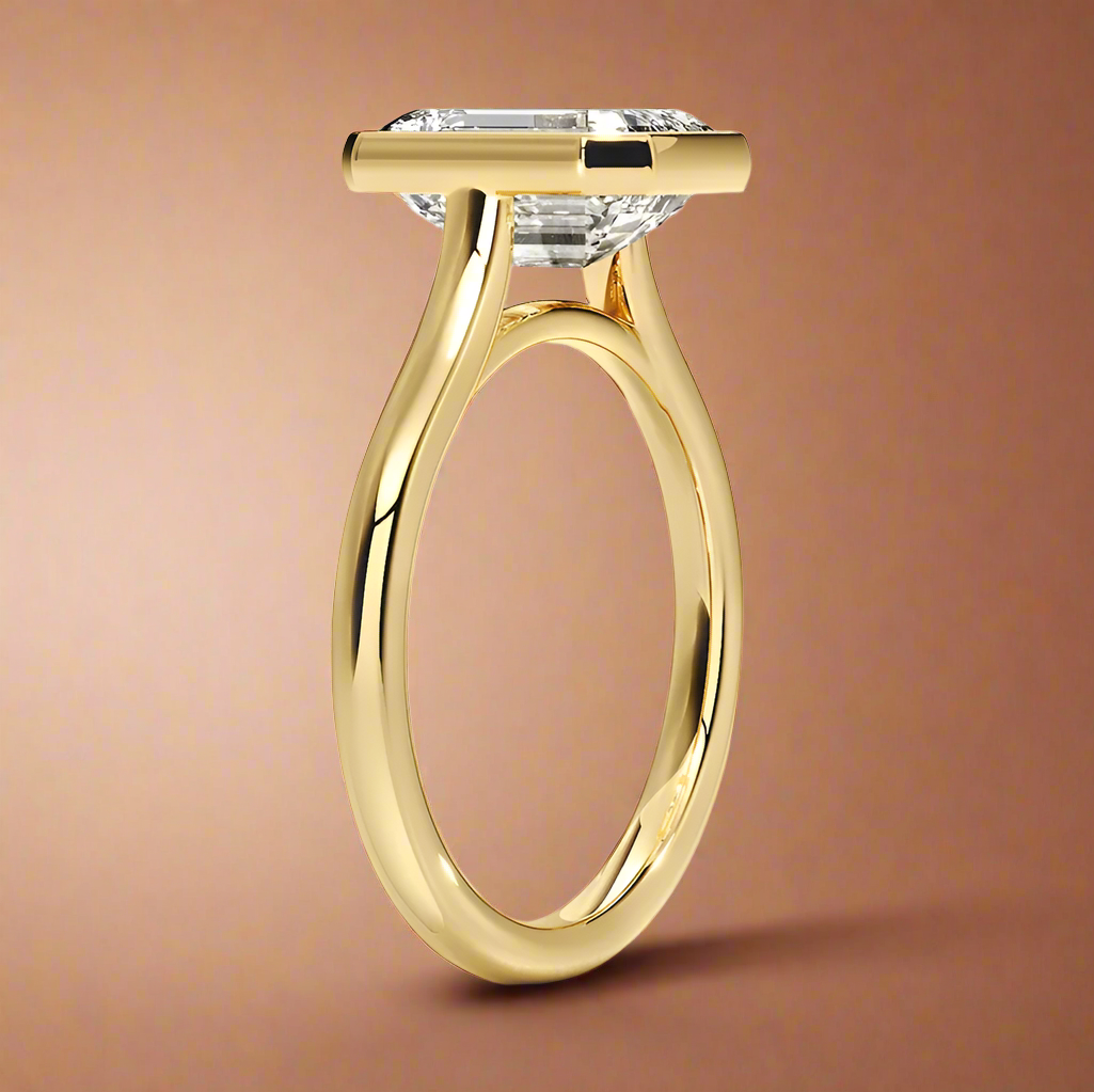 Abbraccio - Emerald Cut Engagement Ring