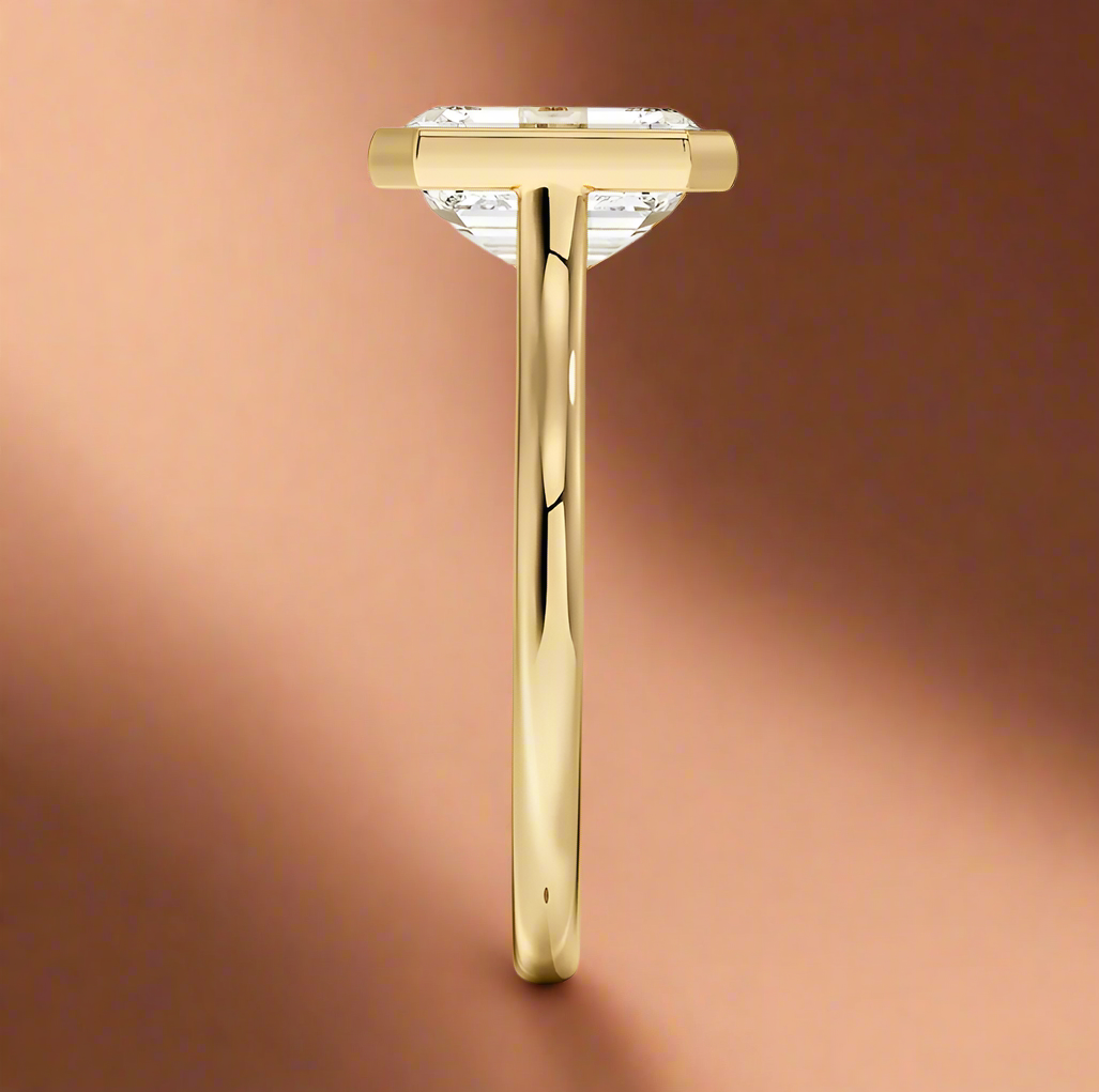 Abbraccio - Emerald Cut Engagement Ring