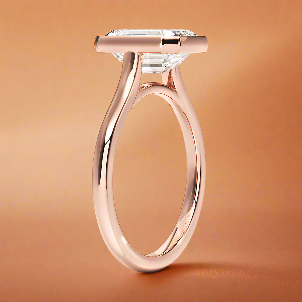 Abbraccio - Emerald Cut Engagement Ring