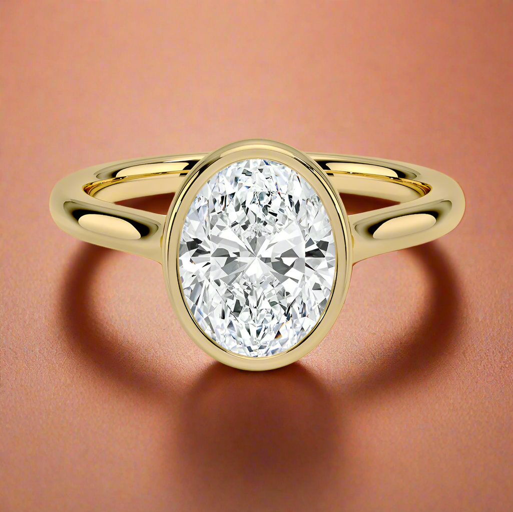Abbraccio - Oval Cut Engagement Ring