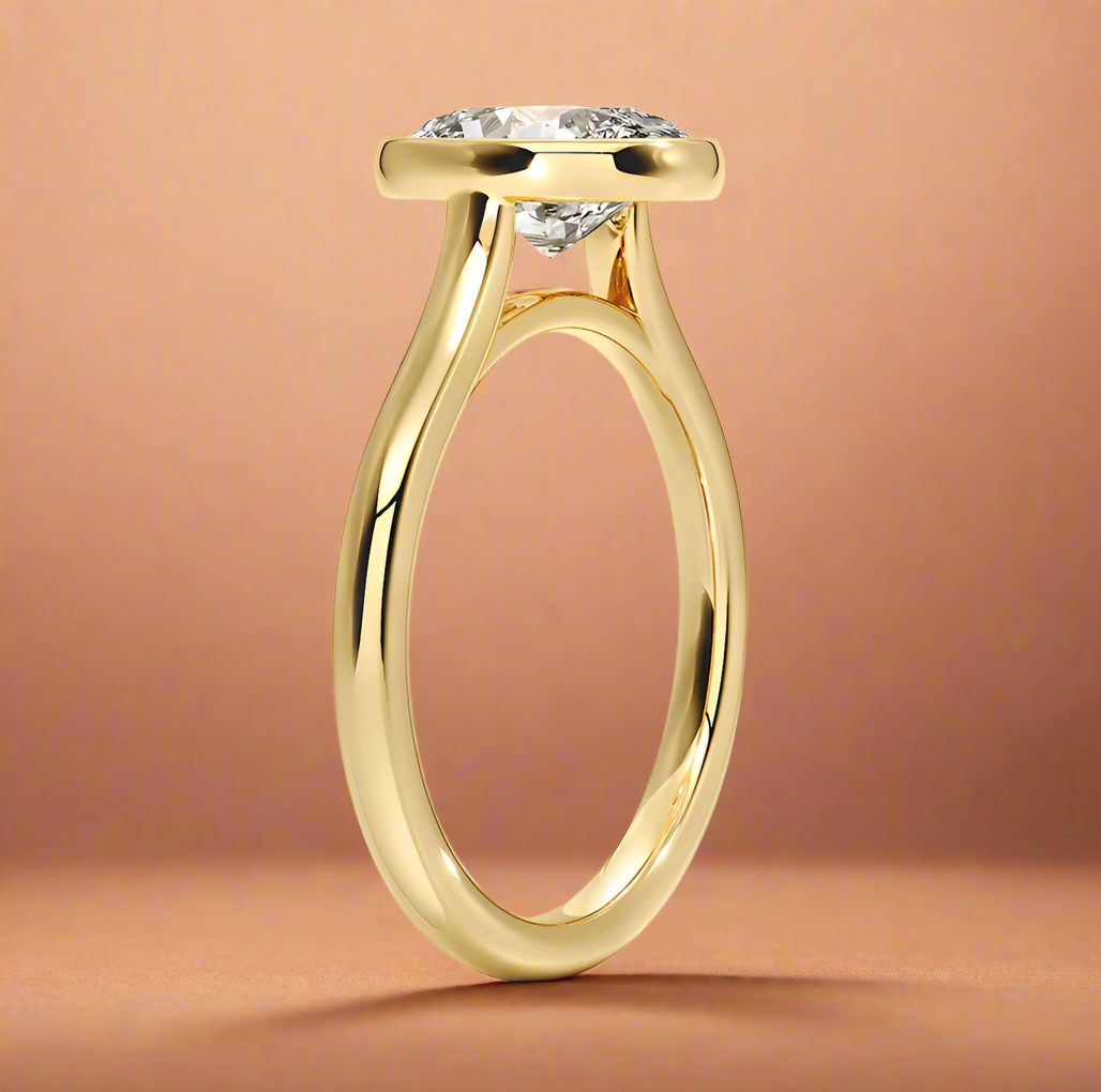 Abbraccio - Oval Cut Engagement Ring