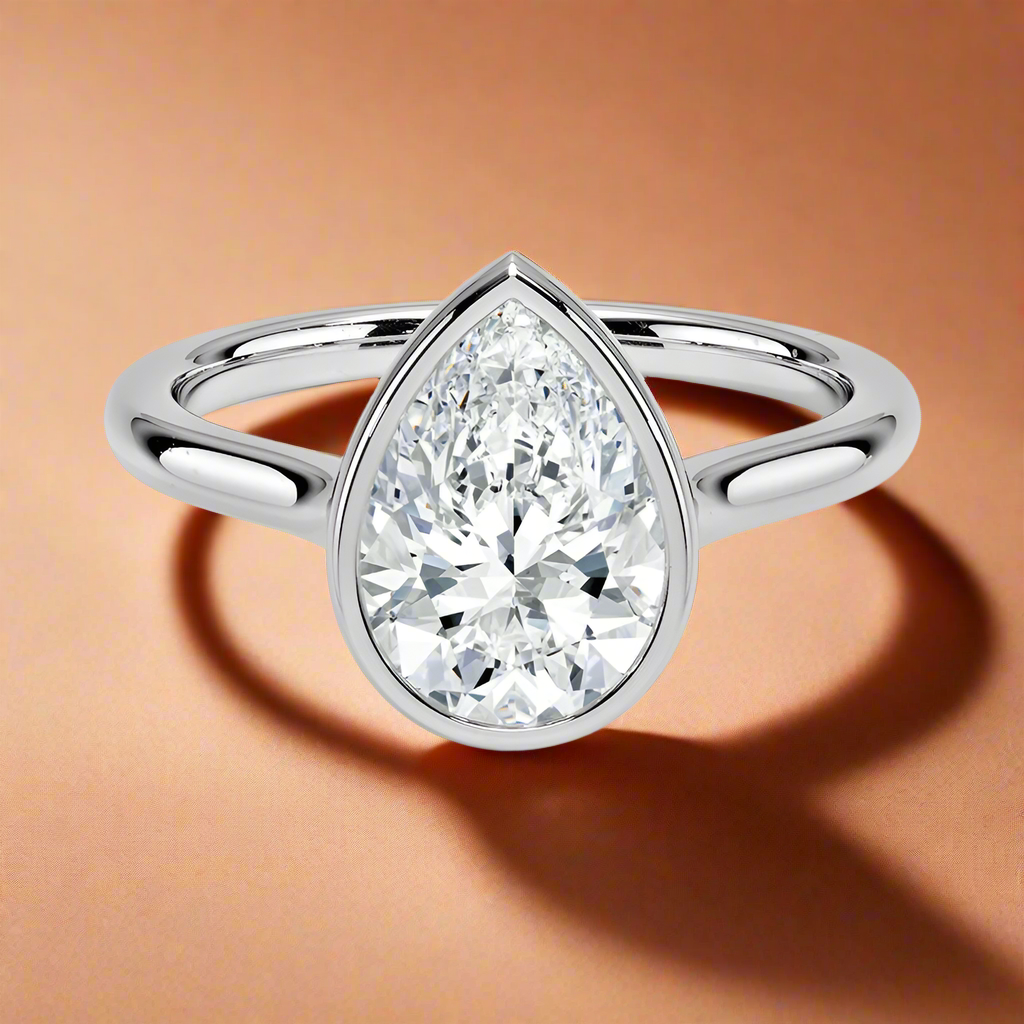 Abbraccio - Pear Cut Engagement Ring