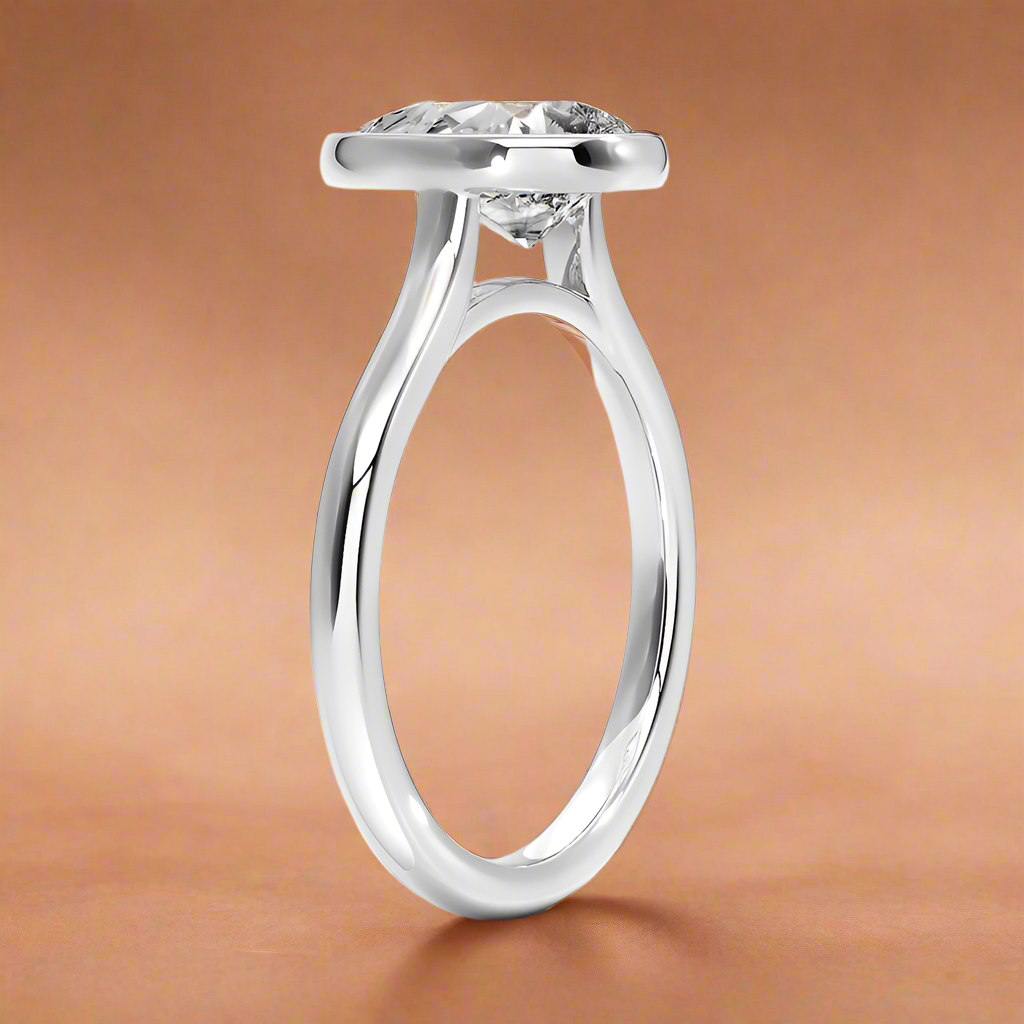 Abbraccio - Pear Cut Engagement Ring