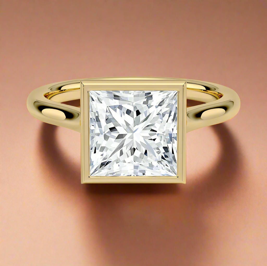 Abbraccio - Princess Cut Engagement Ring