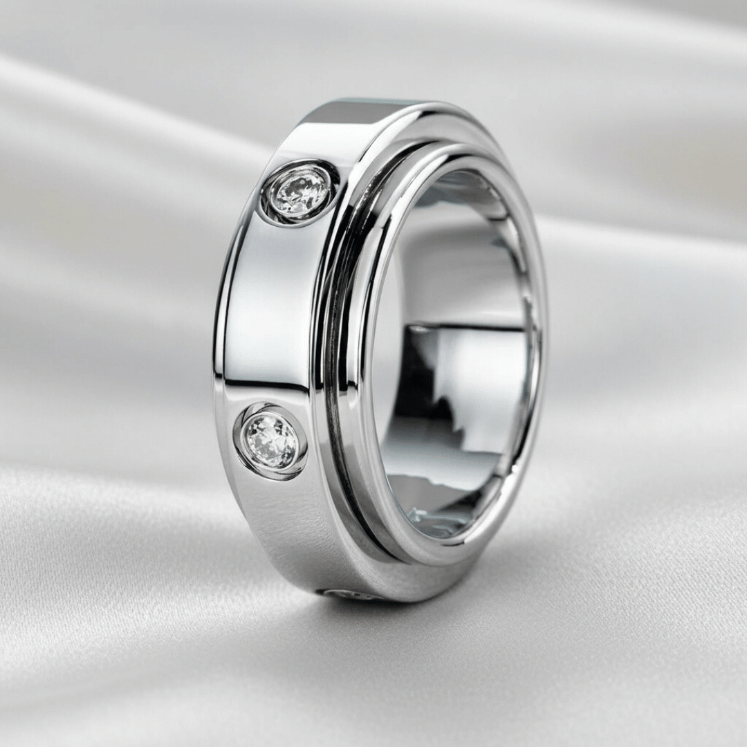 Novaspin™ Bold – ASMR Fidget Spinner Wedding Band
