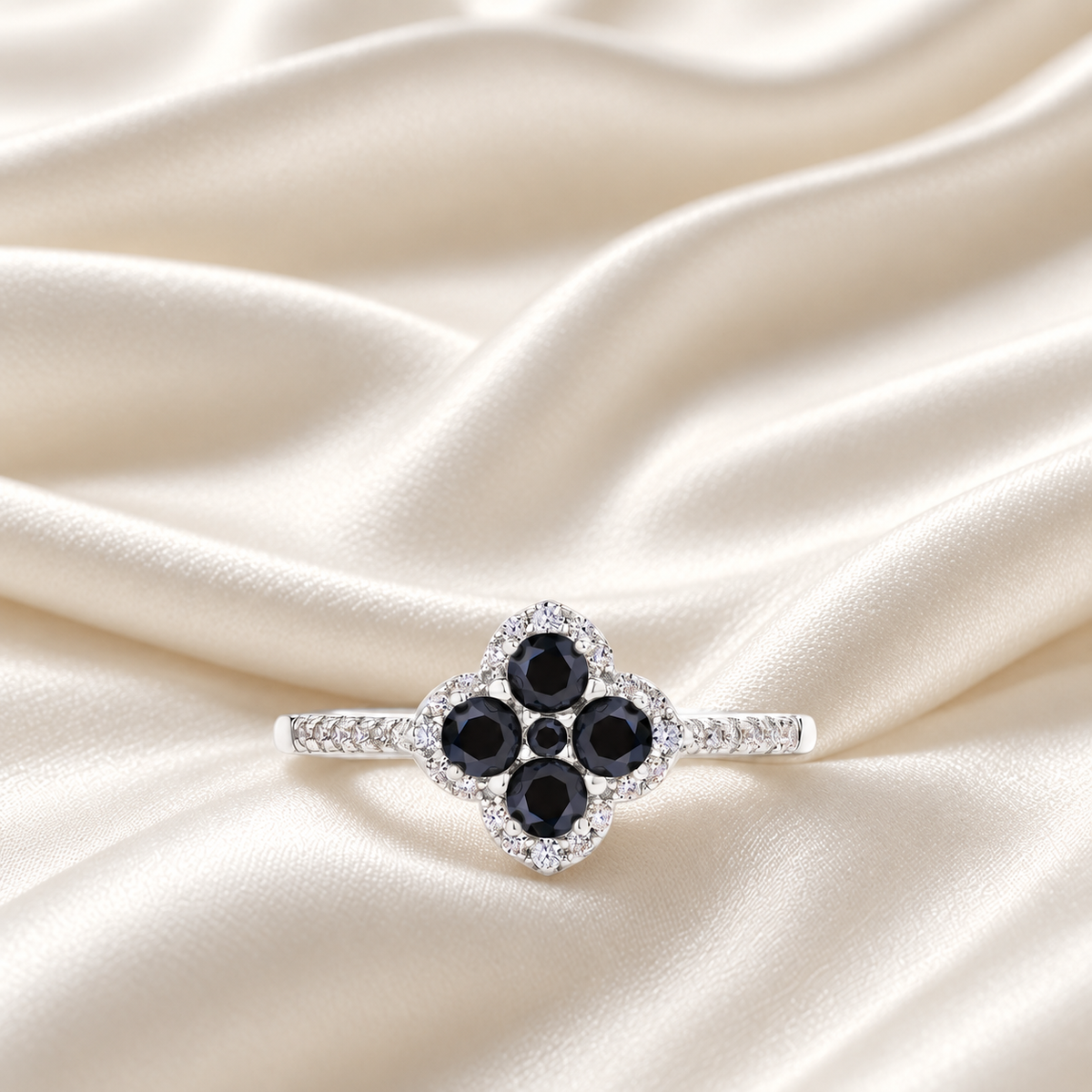 Moissanite Clover Ring - The Fourfold Promise