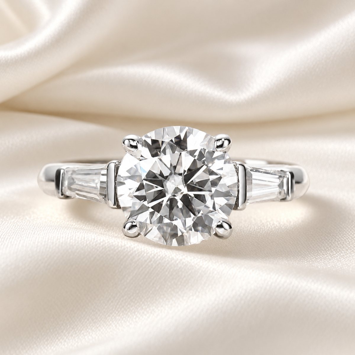 Round 3.6 Total Carat - Trilogy Ring