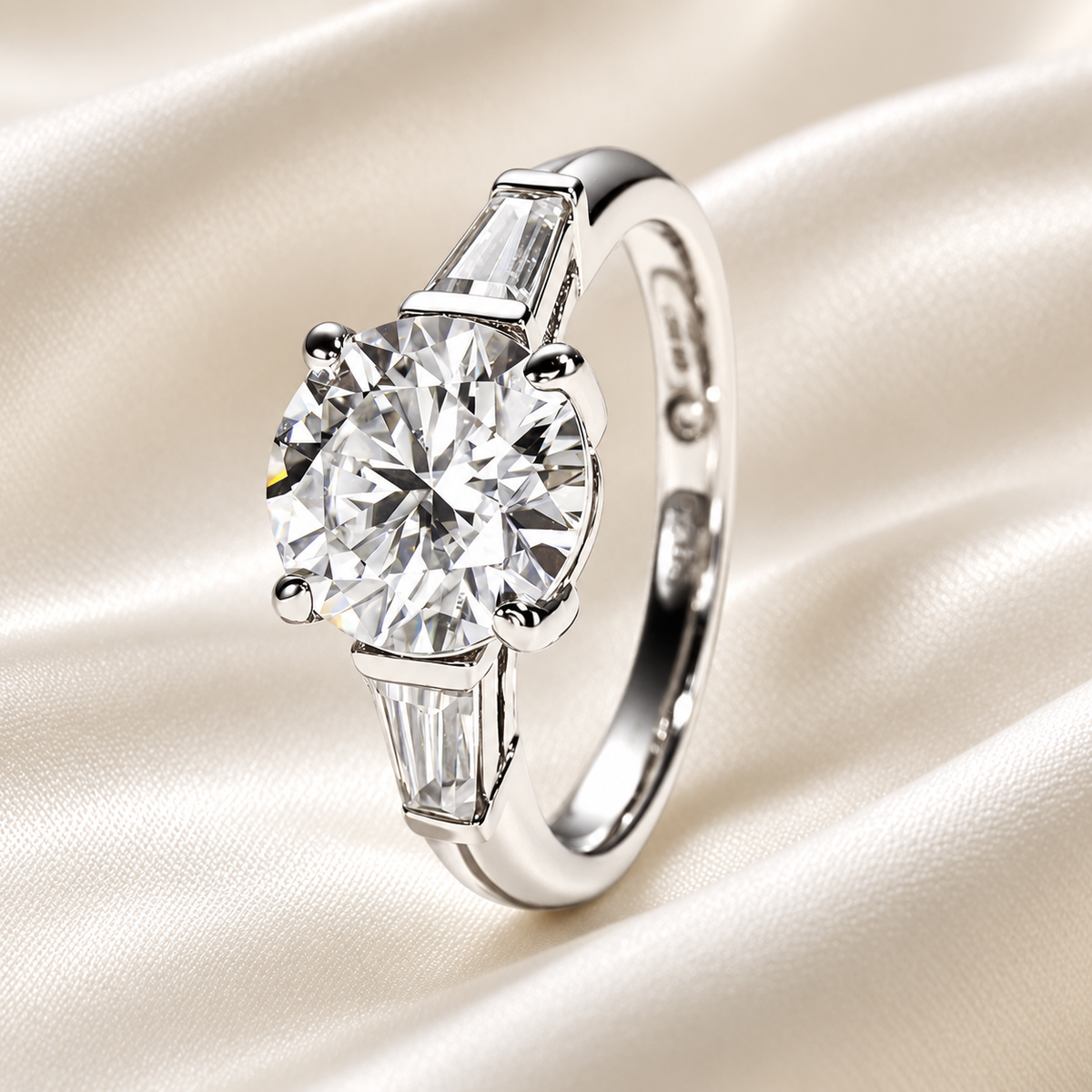 Round 3.6 Total Carat - Trilogy Ring