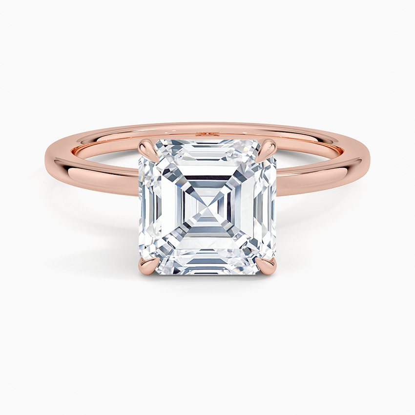 Amanti - Asscher Cut Moissanite Engagement Ring