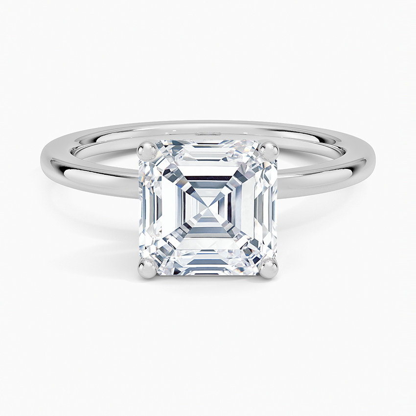 Venere - Asscher Cut Moissanite Engagement Ring