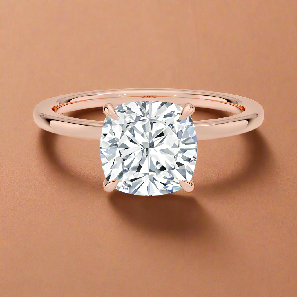 Amanti - Cushion Cut Moissanite Engagement Ring