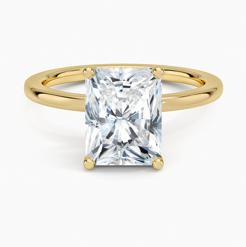 Venere - Radiant Cut Moissanite Engagement Ring