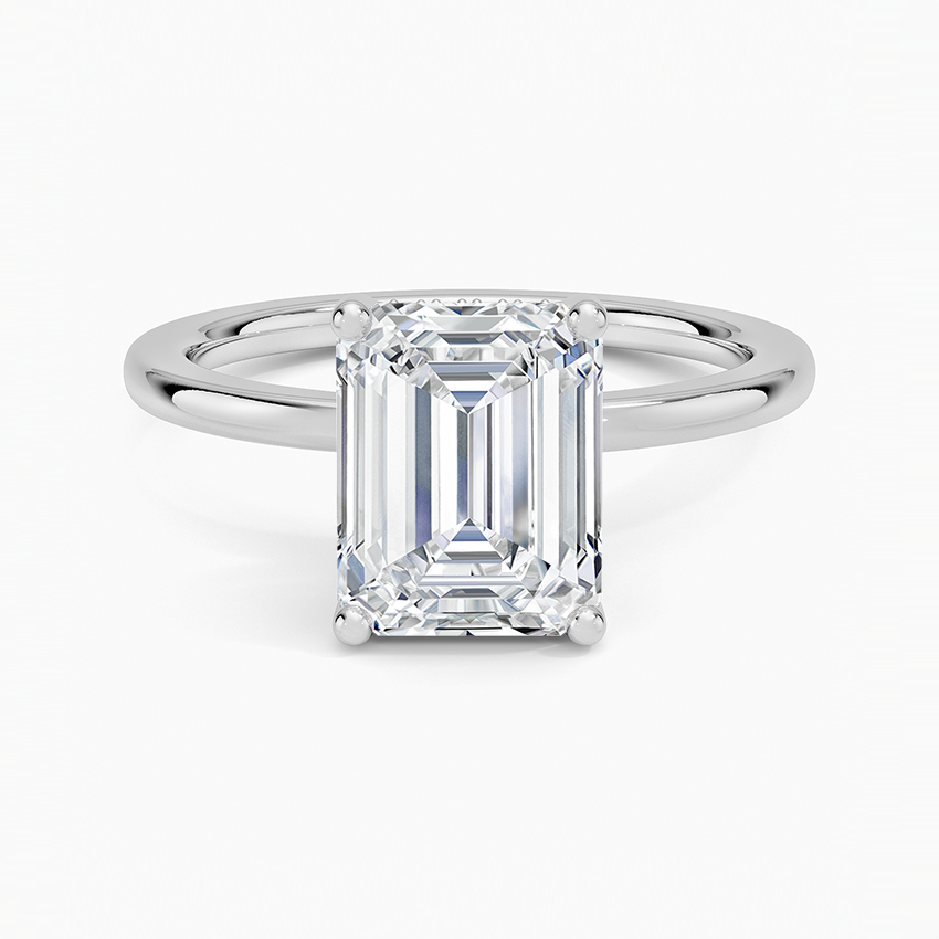 Venere - Emerald Cut Moissanite Engagement Ring