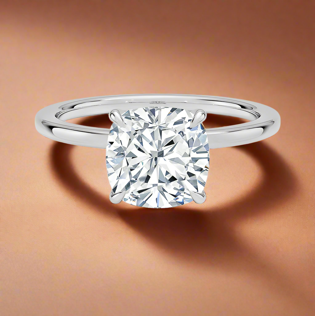 Amanti - Cushion Cut Moissanite Engagement Ring
