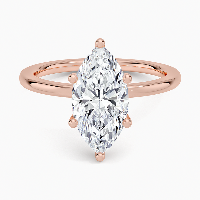 Venere - Marquise Cut Moissanite Engagement Ring