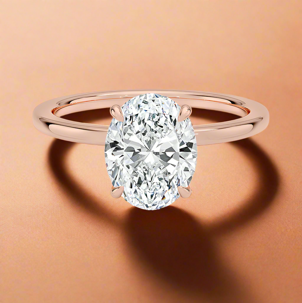 Amanti - Oval Cut Moissanite Engagement Ring