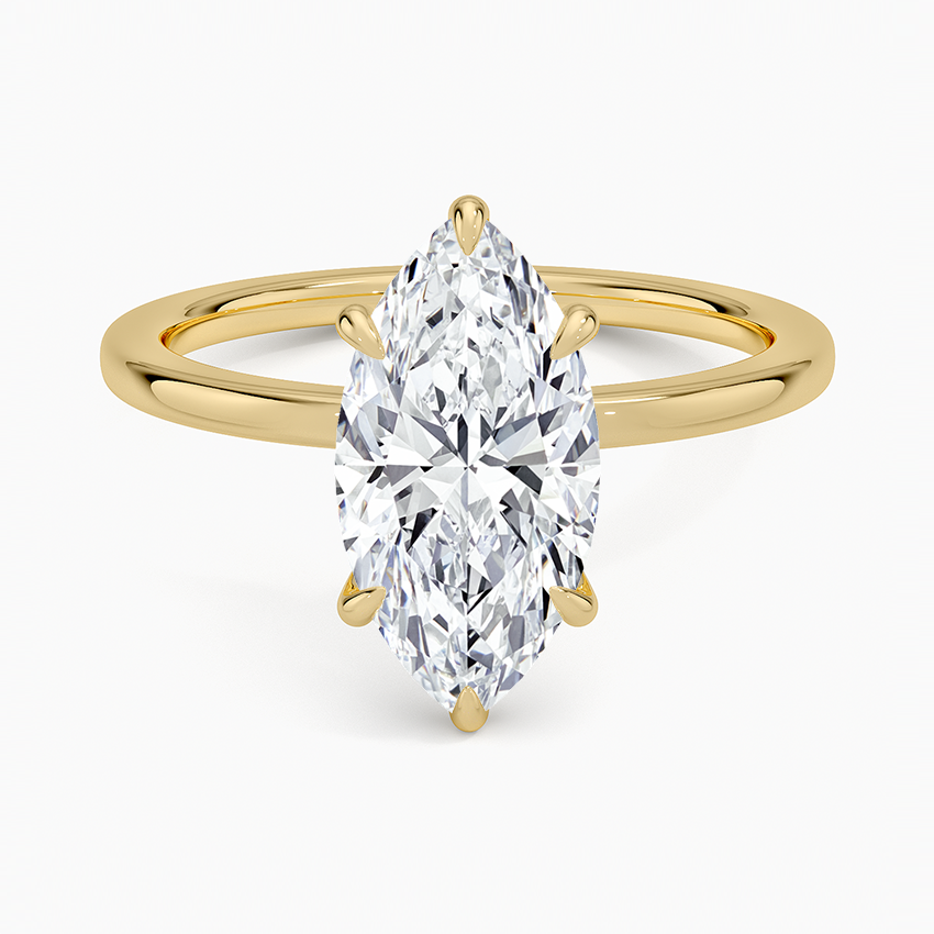 Amanti - Marquise Cut Moissanite Engagement Ring