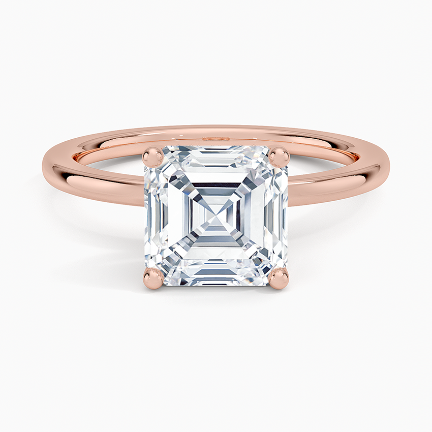 Venere - Asscher Cut Moissanite Engagement Ring