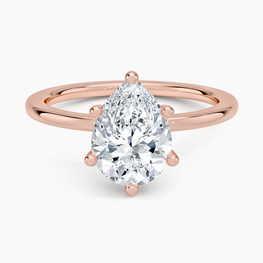 Venere - Pear Cut Moissanite Engagement Ring