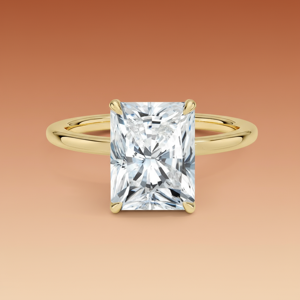Amanti - Radiant Cut Moissanite Engagement Ring