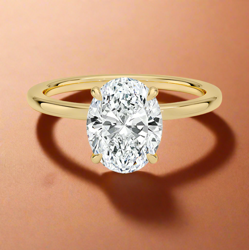 Amanti - Oval Cut Moissanite Engagement Ring
